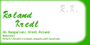 roland kredl business card